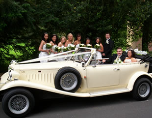 Beauford Tourer open top wedding car