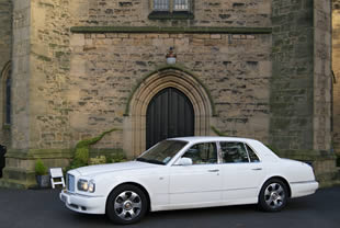 Car outside Church in Bury (Lancs)